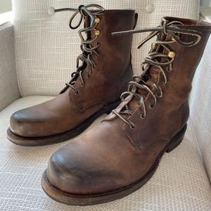Frye Wayde Leather Combat Boots